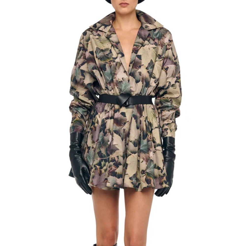 Norma Kamali Camouflage Mini Dress